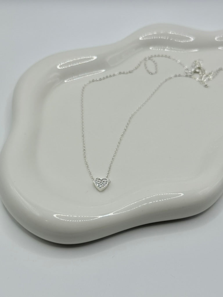 CZ Tiny Heart Necklace