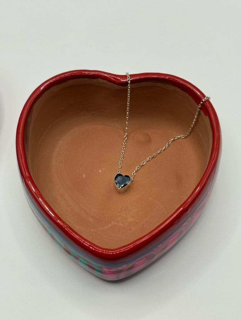 Mini Dark Heart Necklace