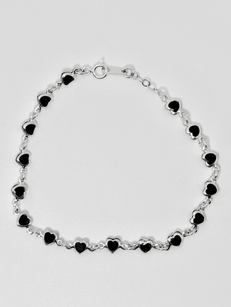 Black Hearts Bracelet