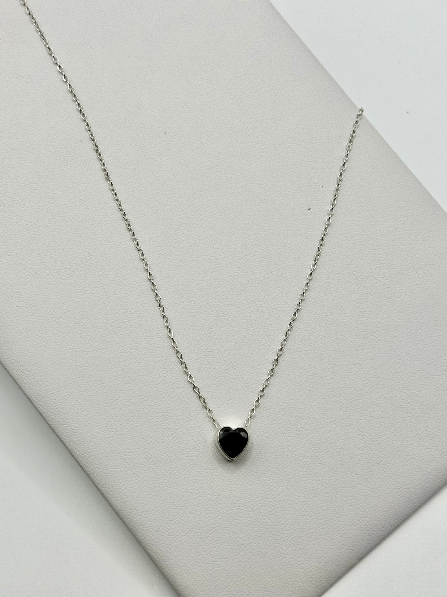 Mini Dark Heart Necklace