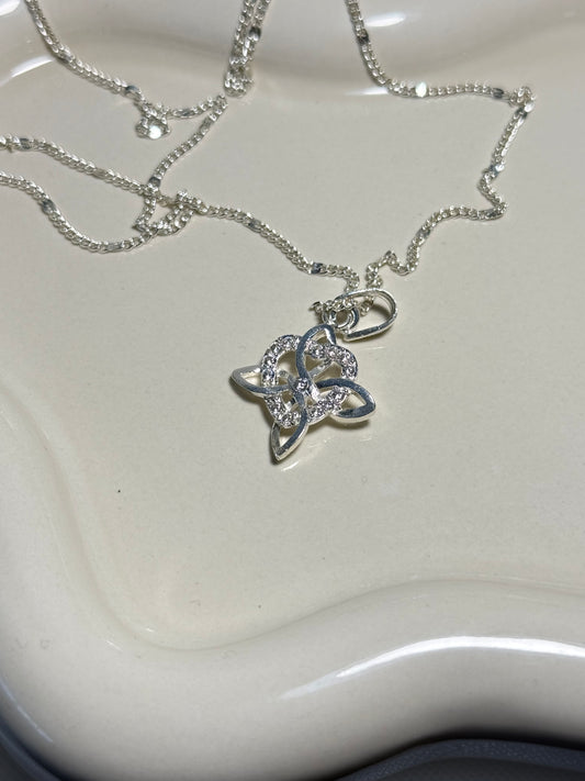 Witch Knot with Zirconia Pendant