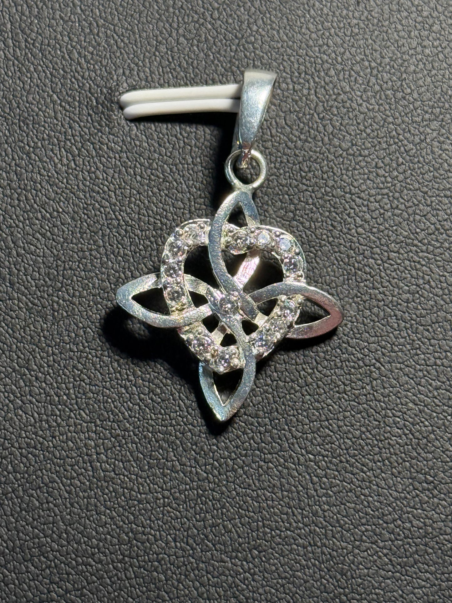 Witch Knot with Zirconia Pendant