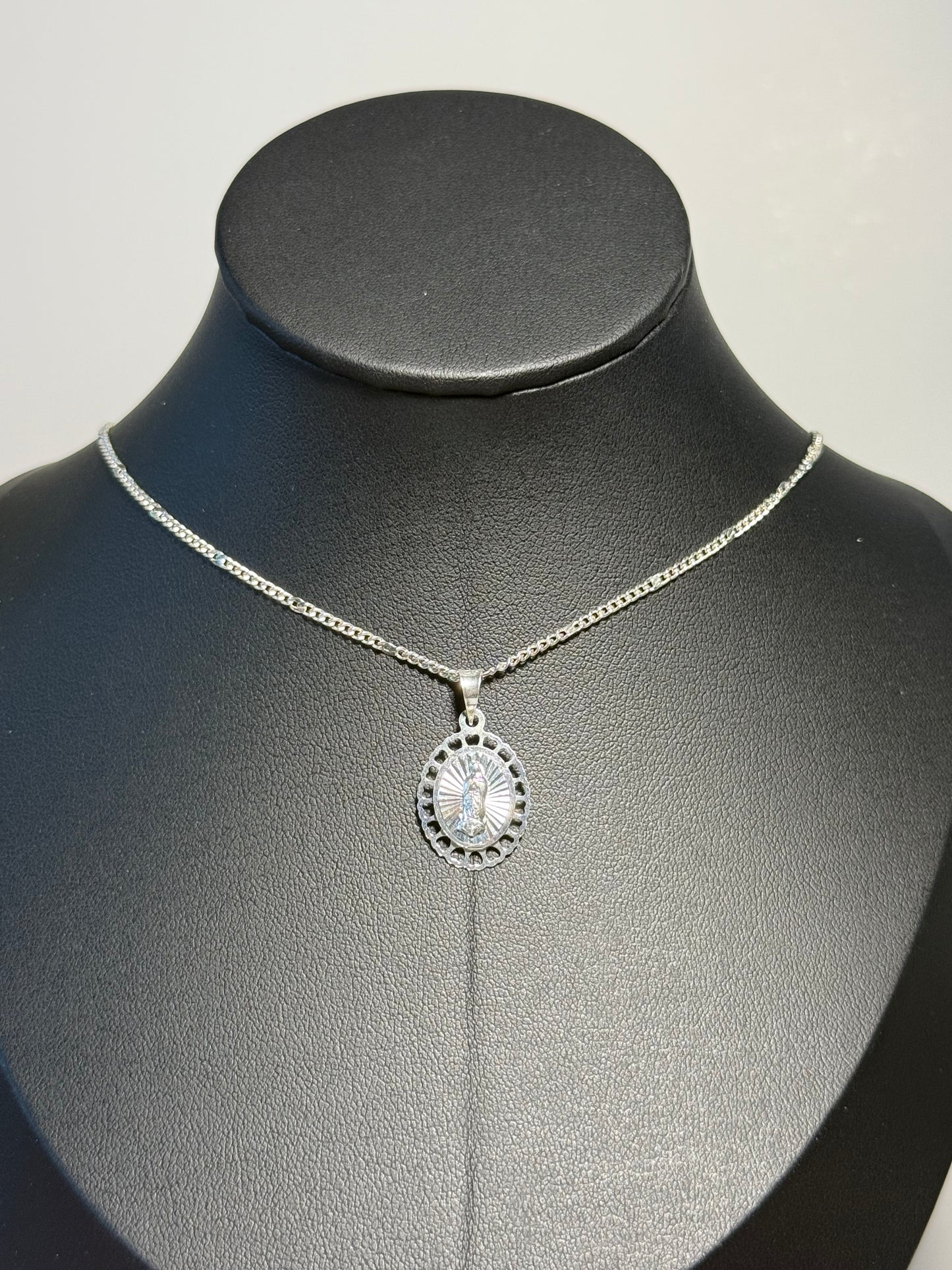 Oval Hearts Virgin Mary