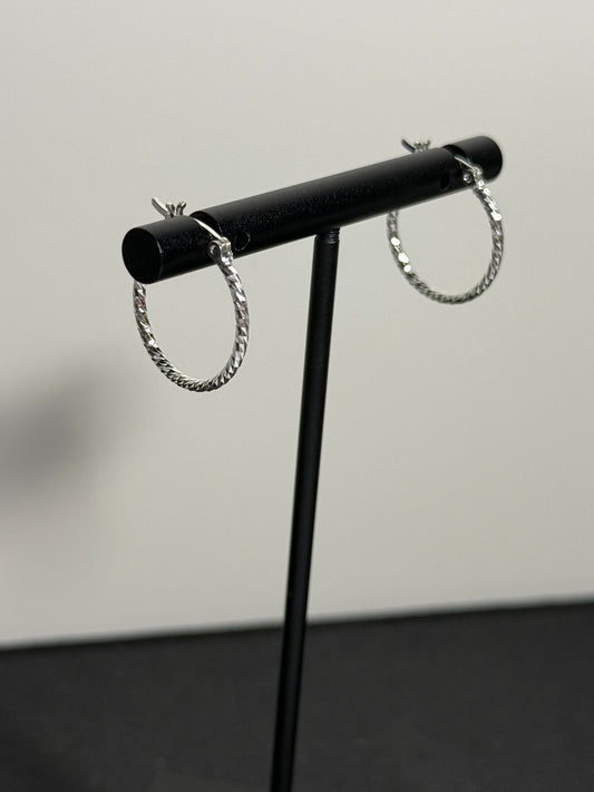Textured Mini Hoops