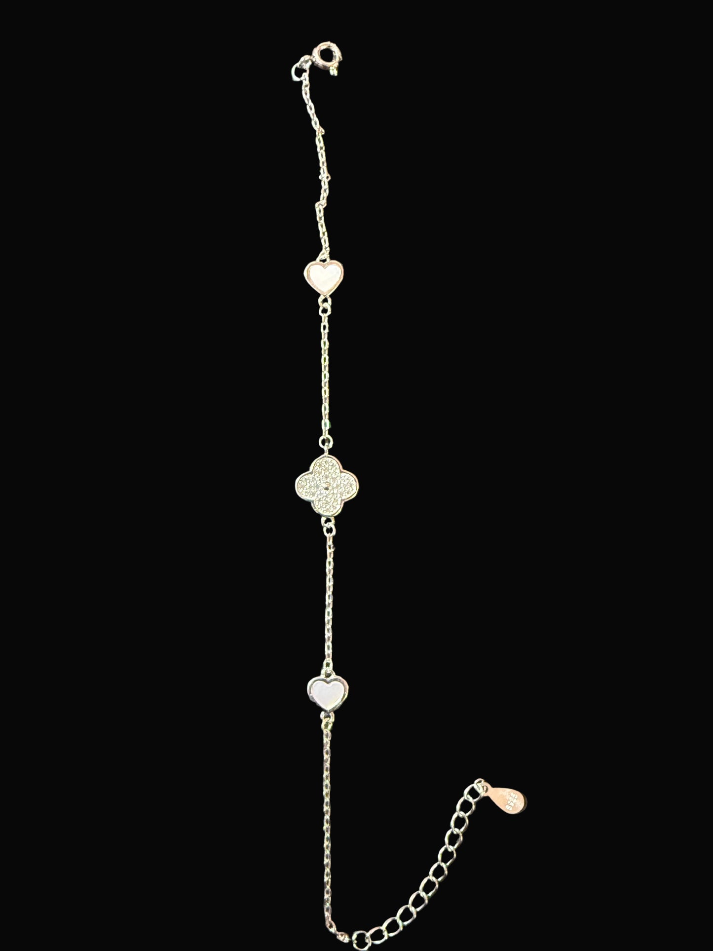 Clover and Heart Bracelet