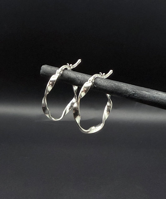 Twisted Hoop Earrings