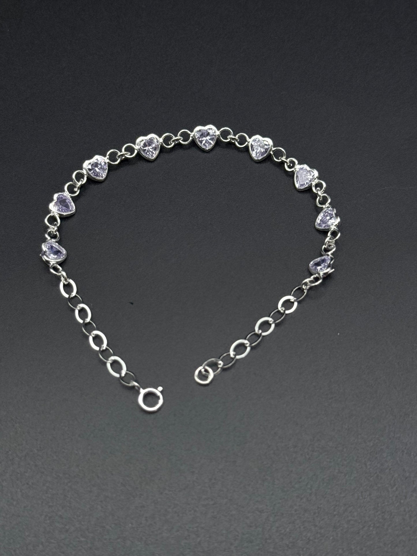 Heart Zirconia Bracelet
