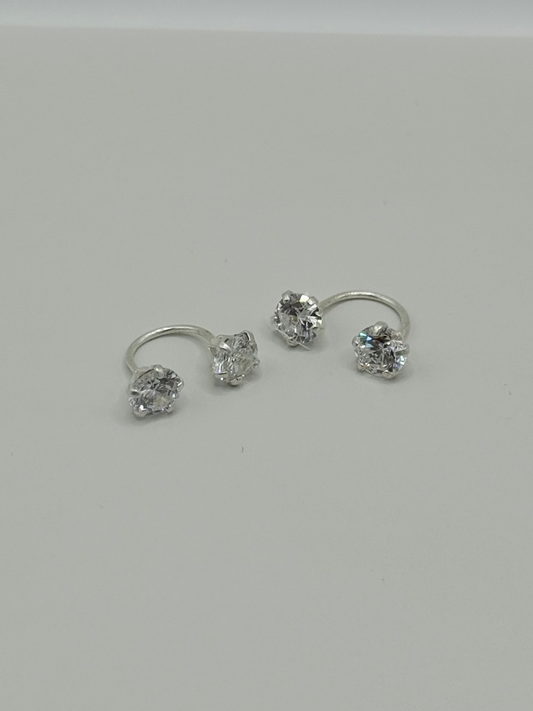 Half Hoop Studs
