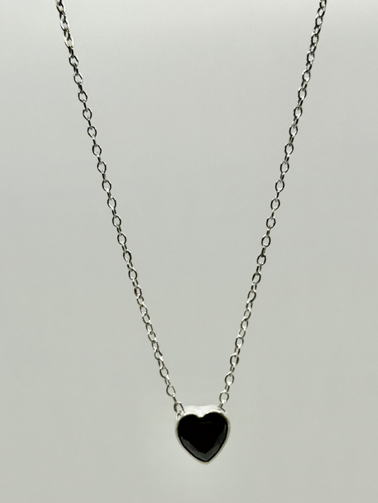 Mini Dark Heart Necklace