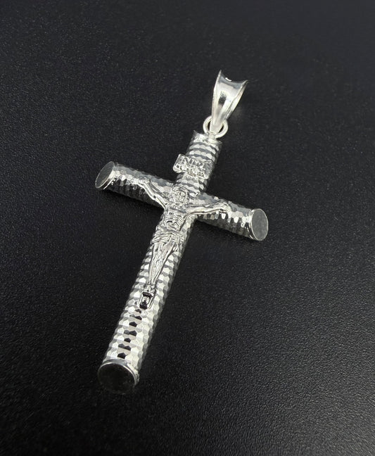 Textured Crucifix Pendant