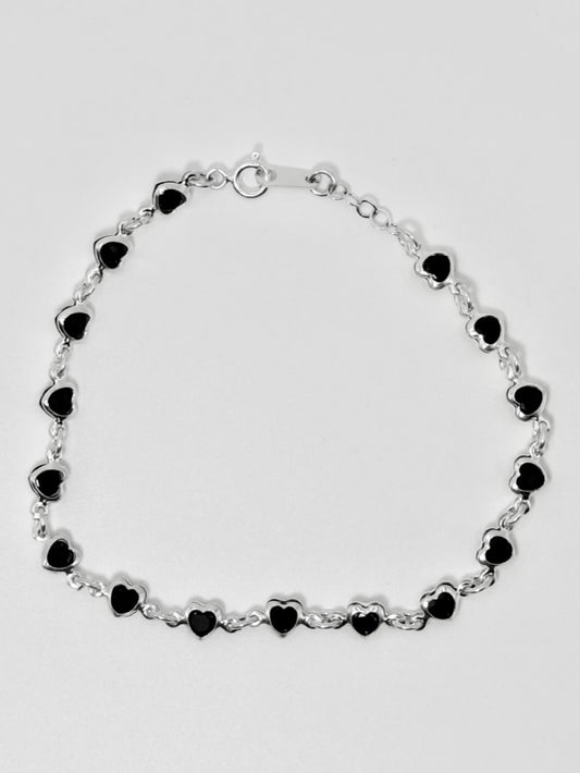 Black Hearts Bracelet