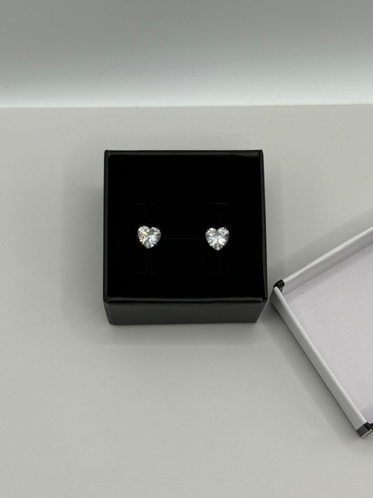 CZ Heart Studs