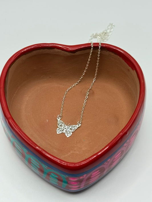 Geometric Butterfly Necklace