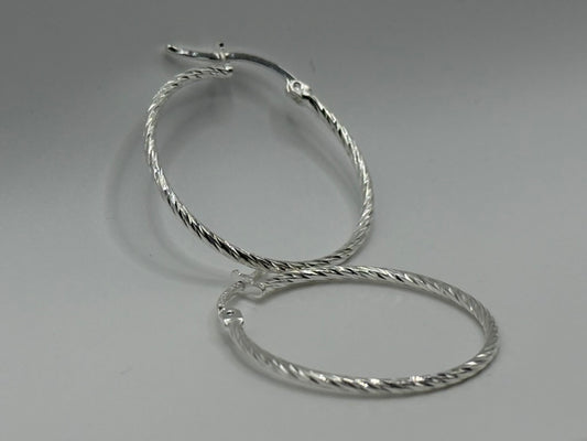Thin Roped Hoops