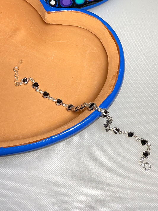 Black Hearts Bracelet