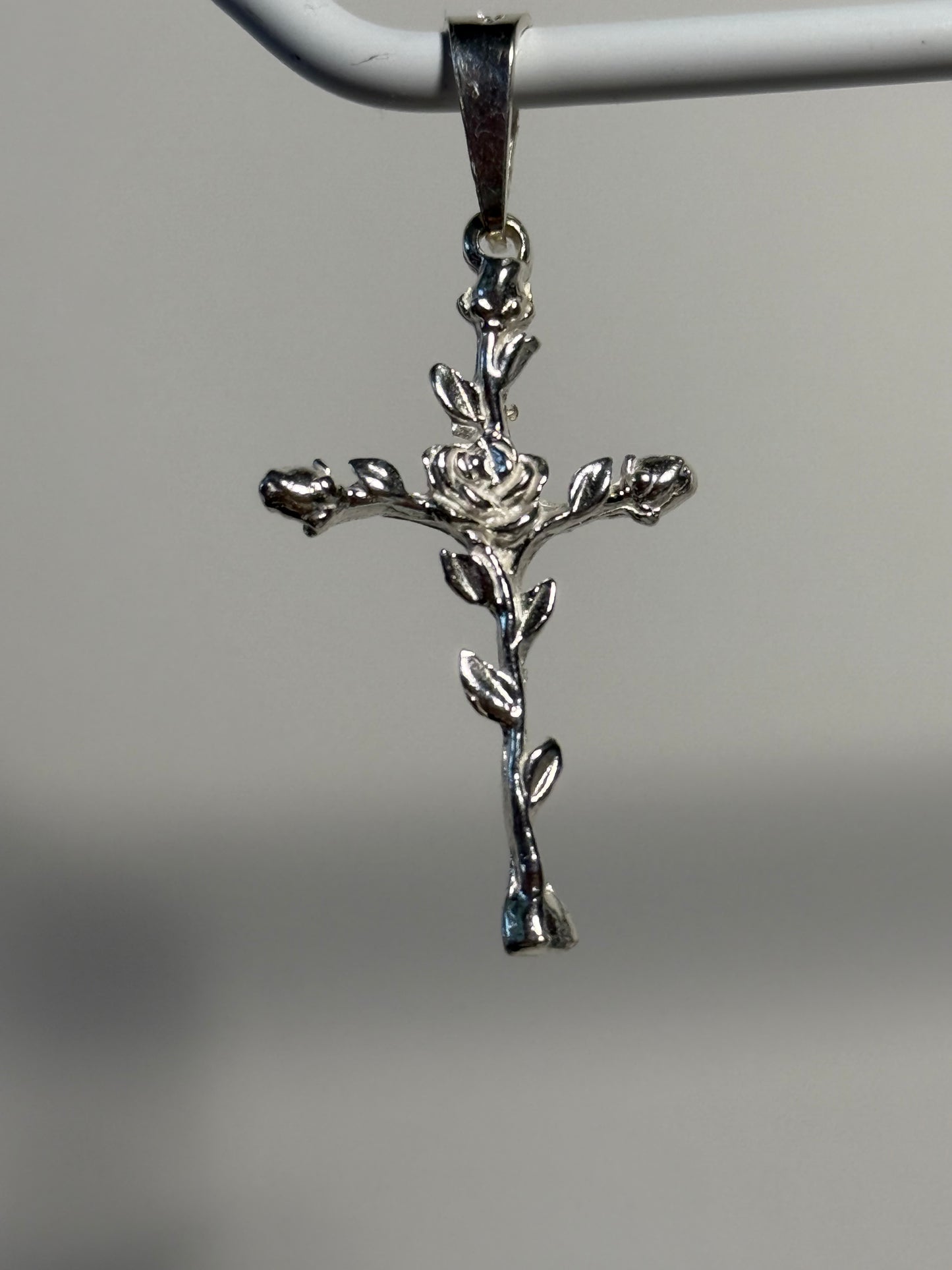 Rose Cross Pendant