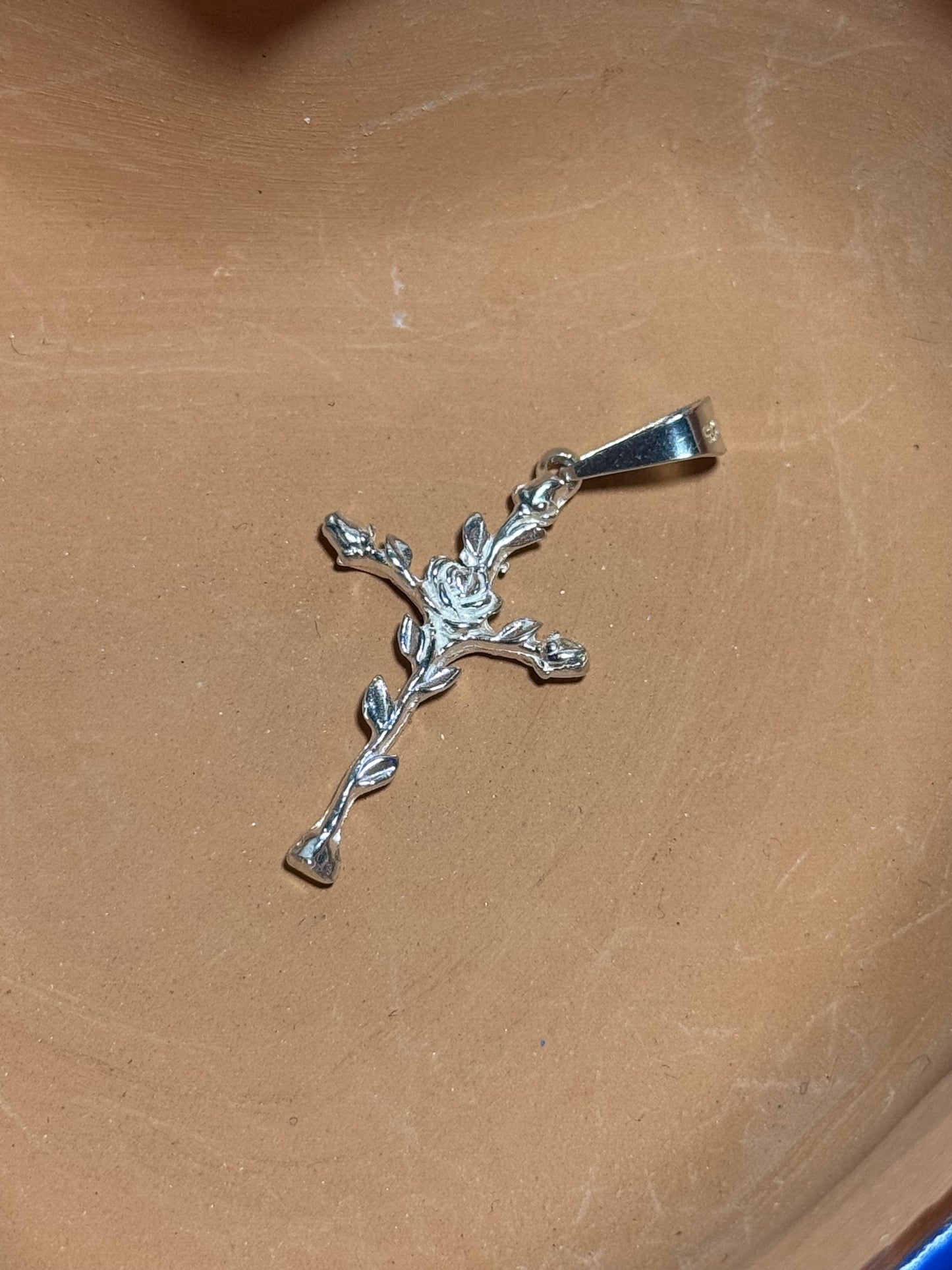 Rose Cross Pendant