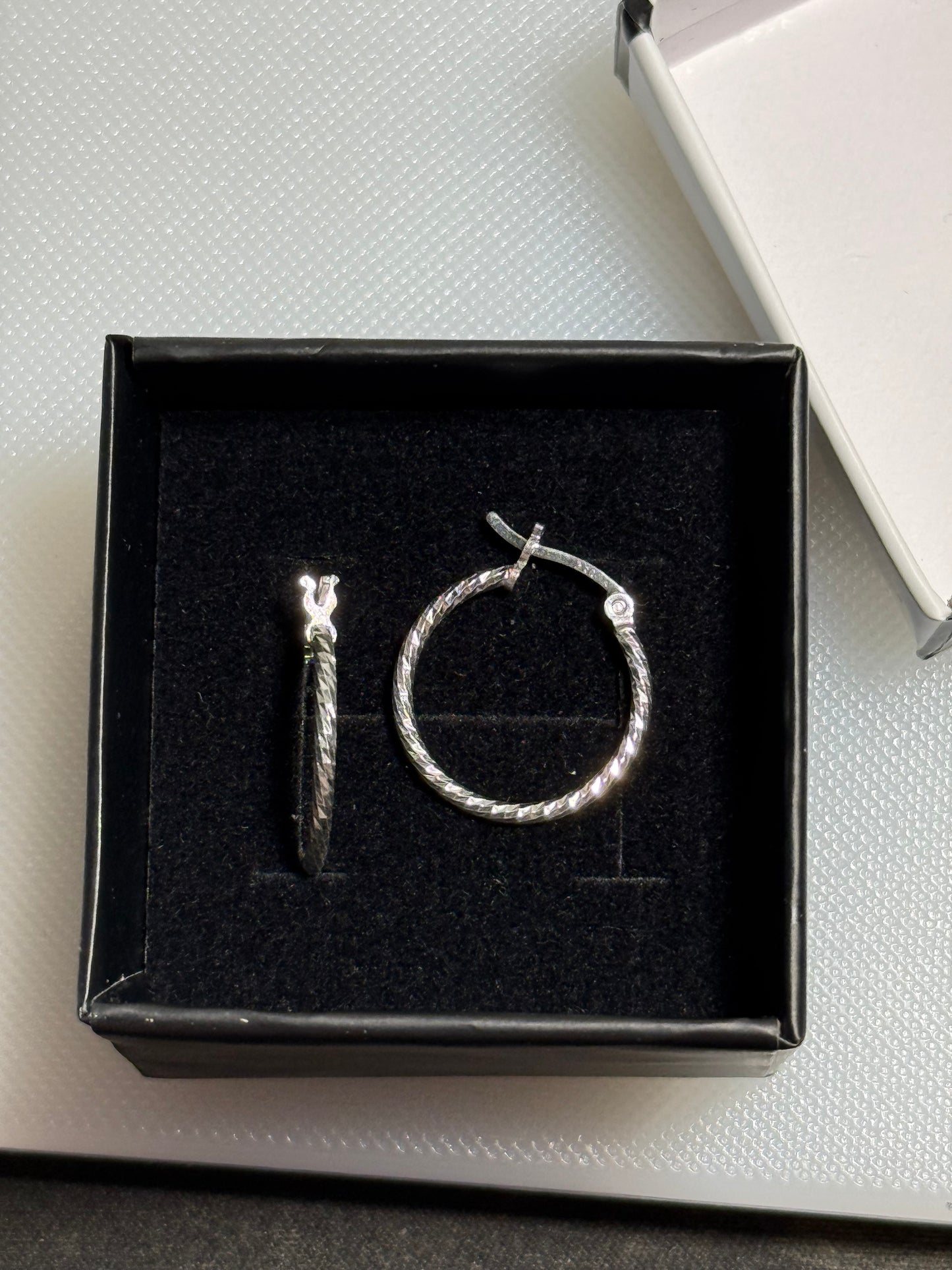 Textured Mini Hoops