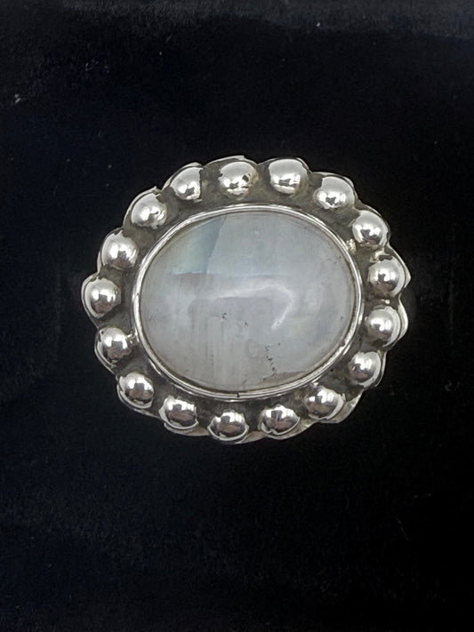 Round Natural Stone Ring