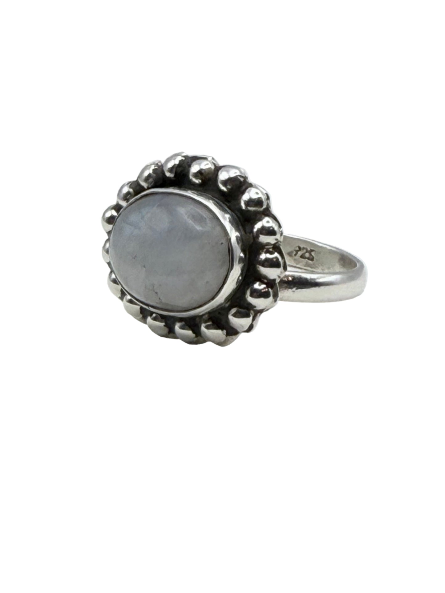 Round Natural Stone Ring