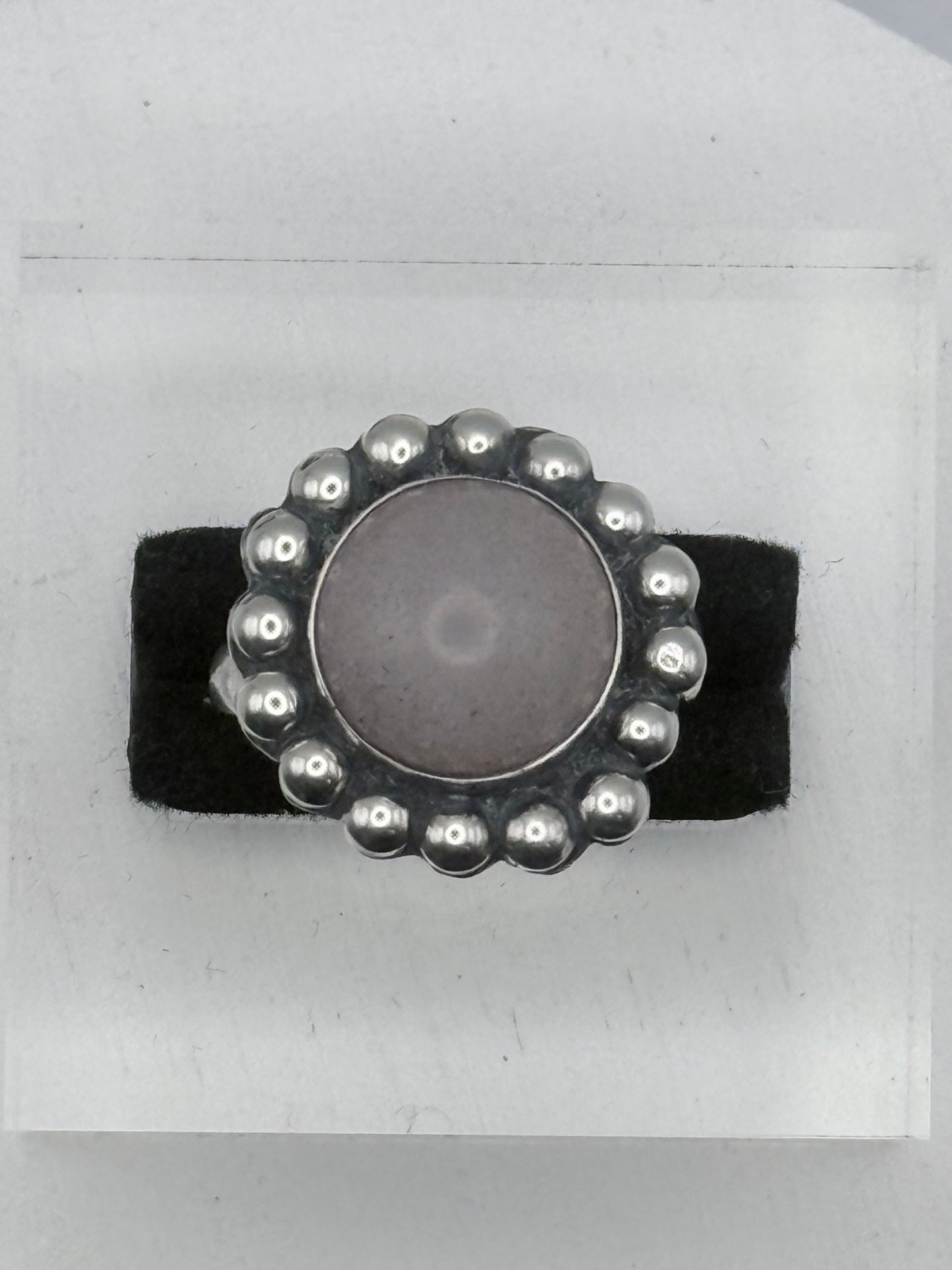 Round Natural Stone Ring