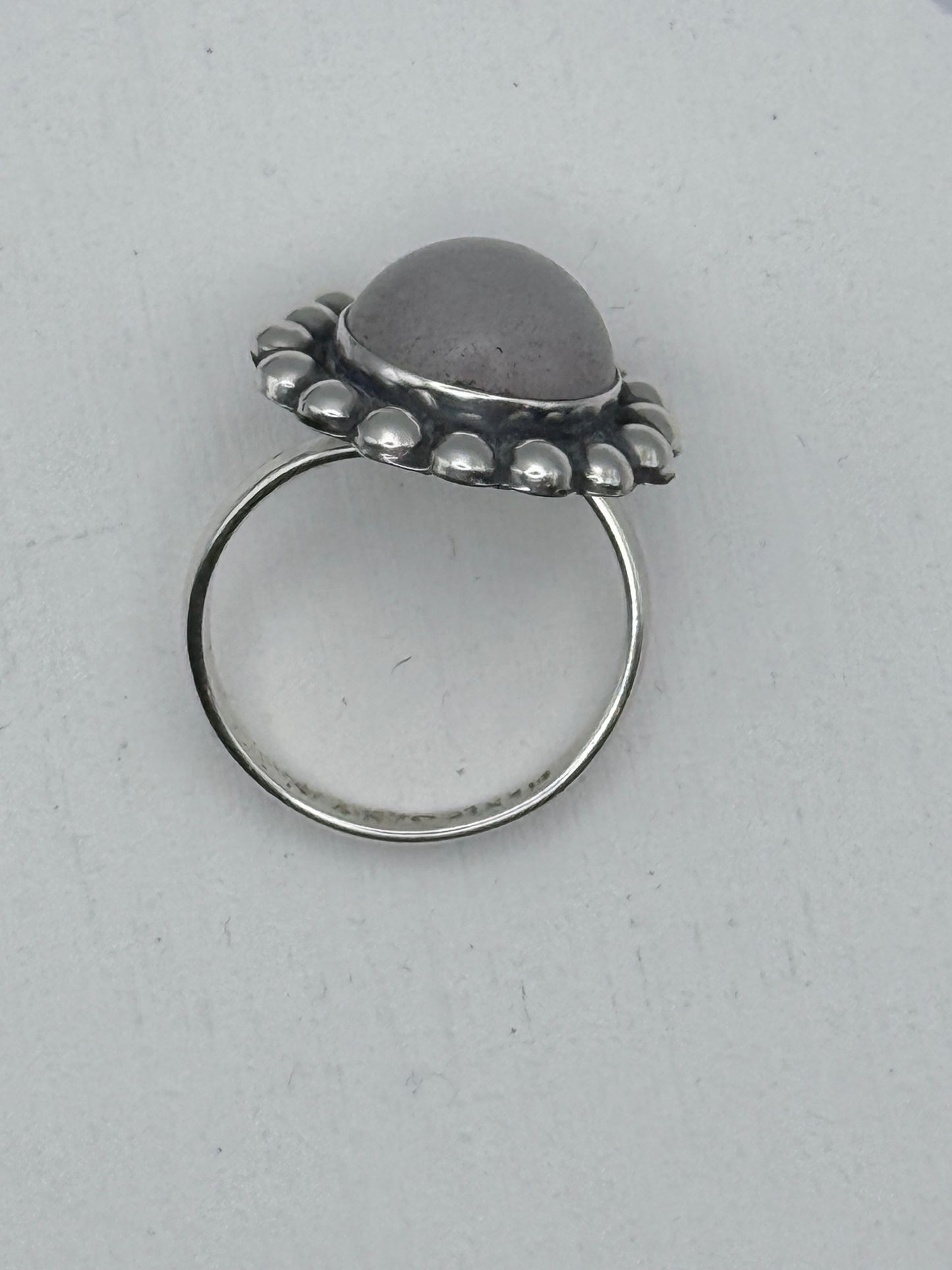 Round Natural Stone Ring