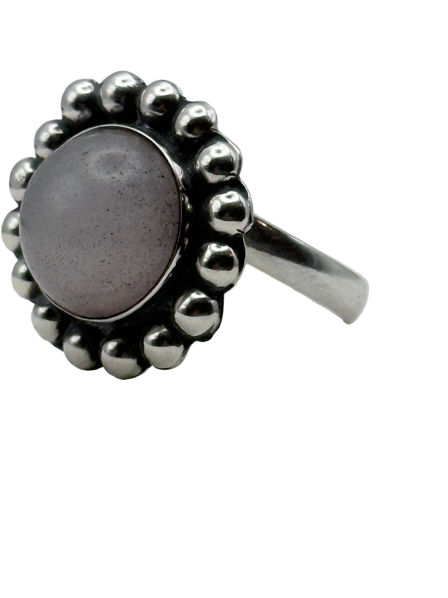 Round Natural Stone Ring