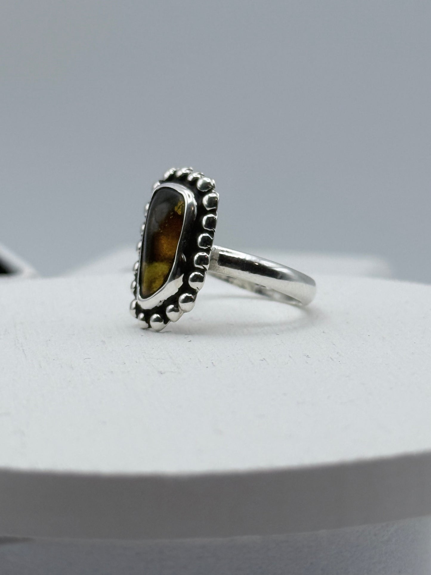 Amber Stone Ring