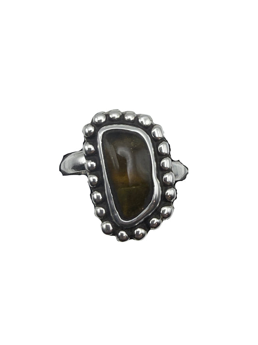 Amber Stone Ring