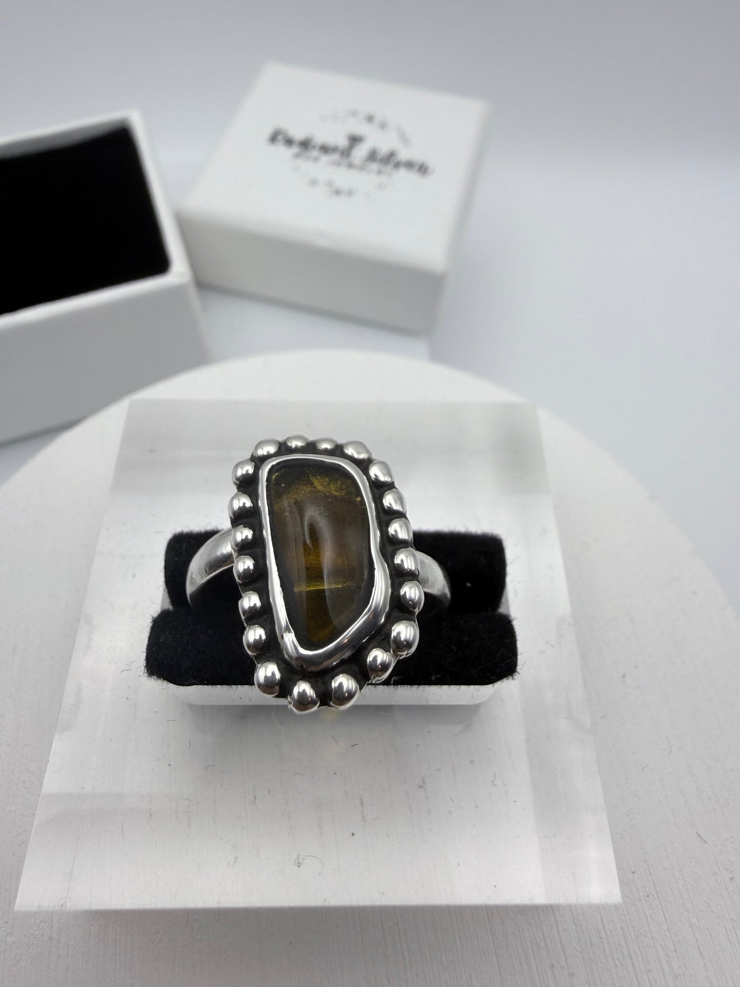 Amber Stone Ring