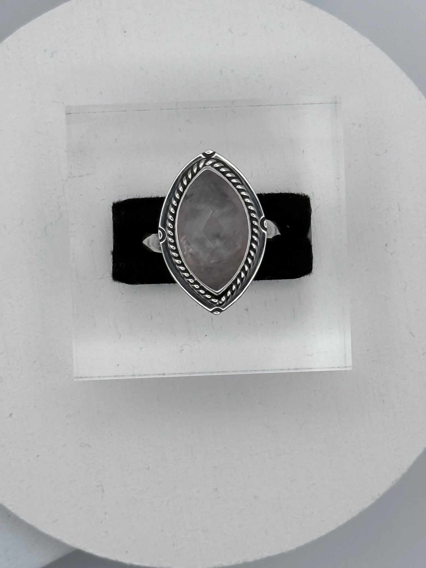 Rhombus Natural Stone Ring