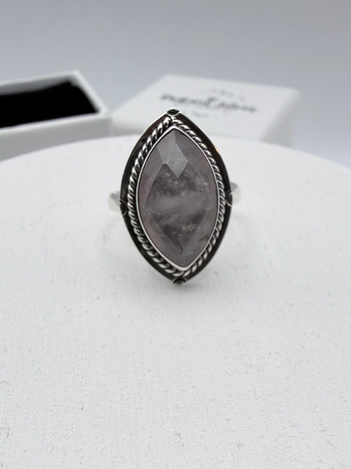 Rhombus Natural Stone Ring