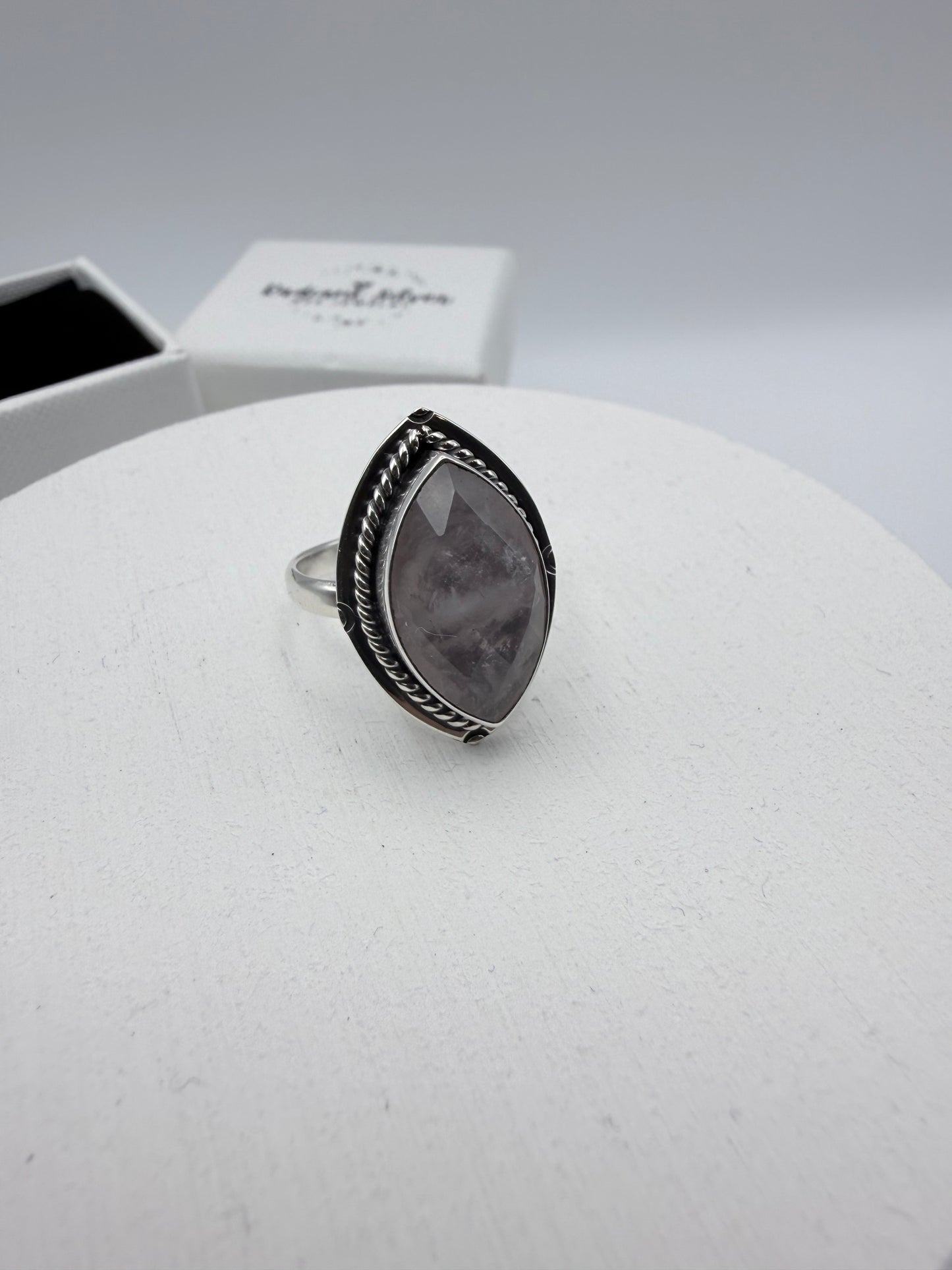 Rhombus Natural Stone Ring