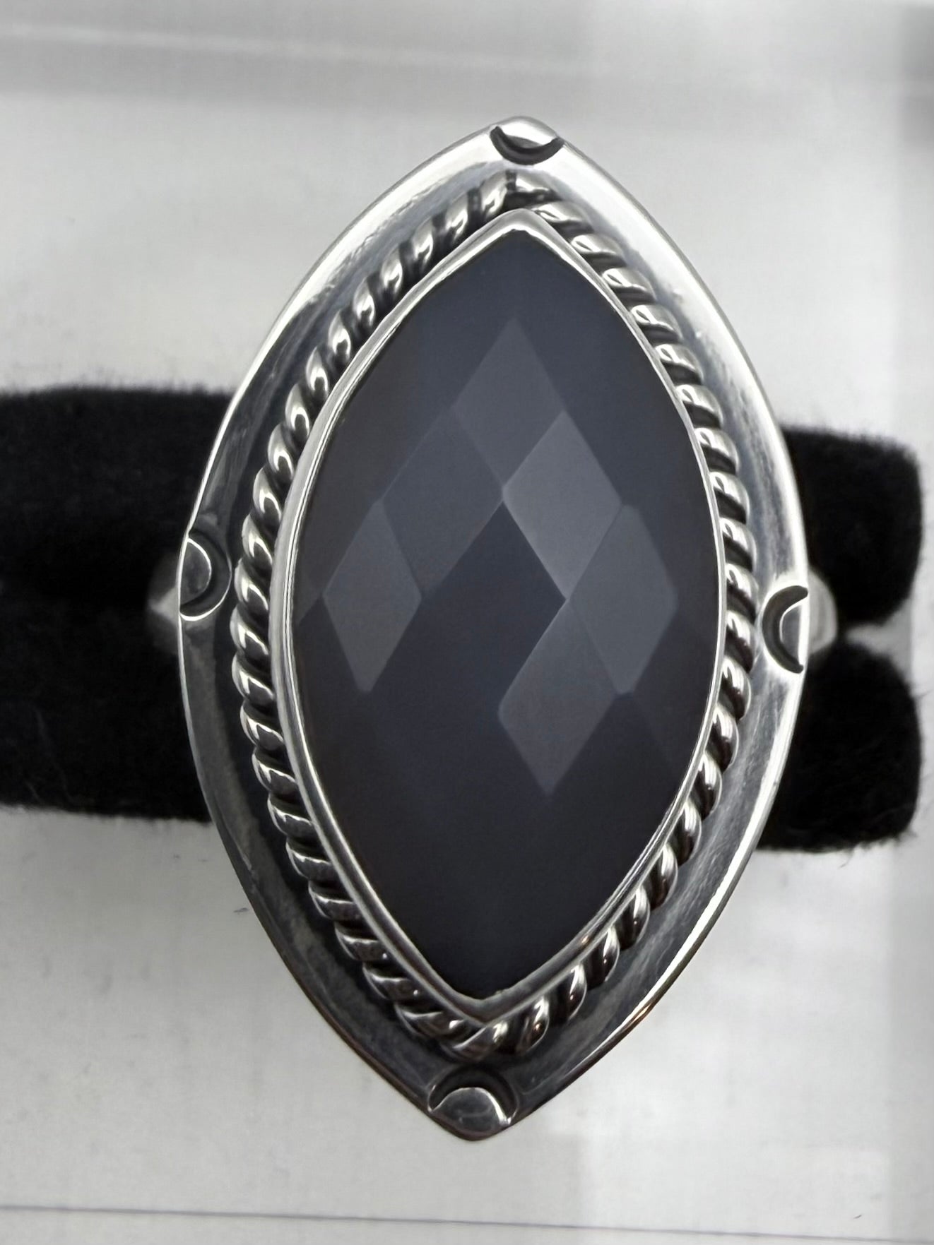 Rhombus Natural Stone Ring