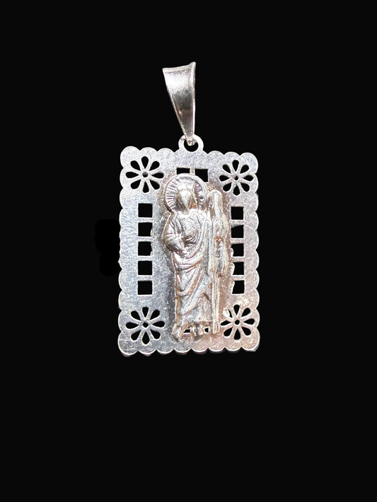 Papel Picado Virgin Mary and Saint Jude Thaddeus Pendant