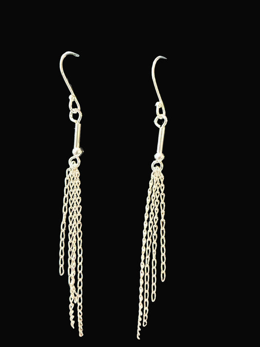 Chain Fish Hook Earrings