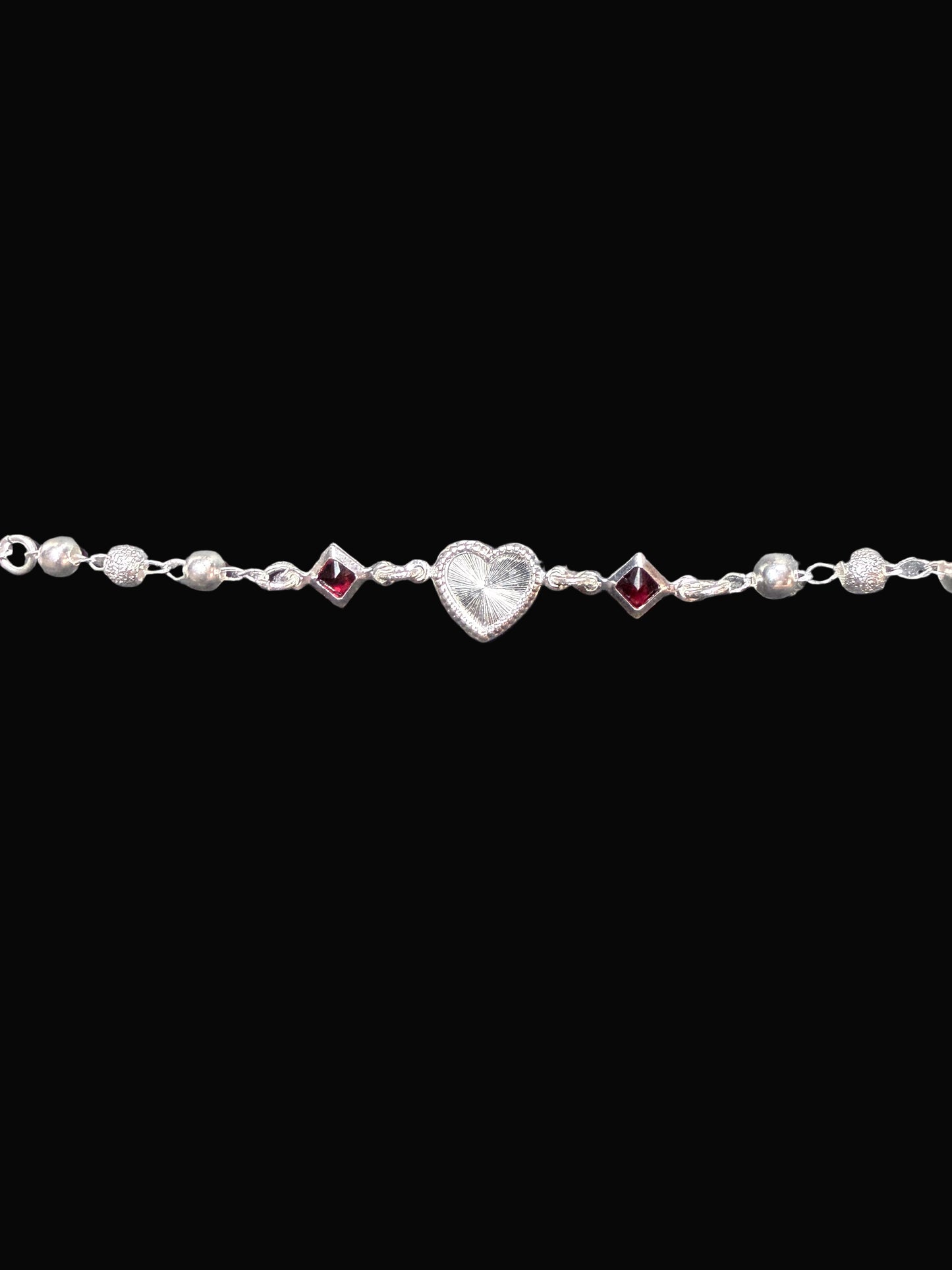 Rhombus and Heart Bracelet