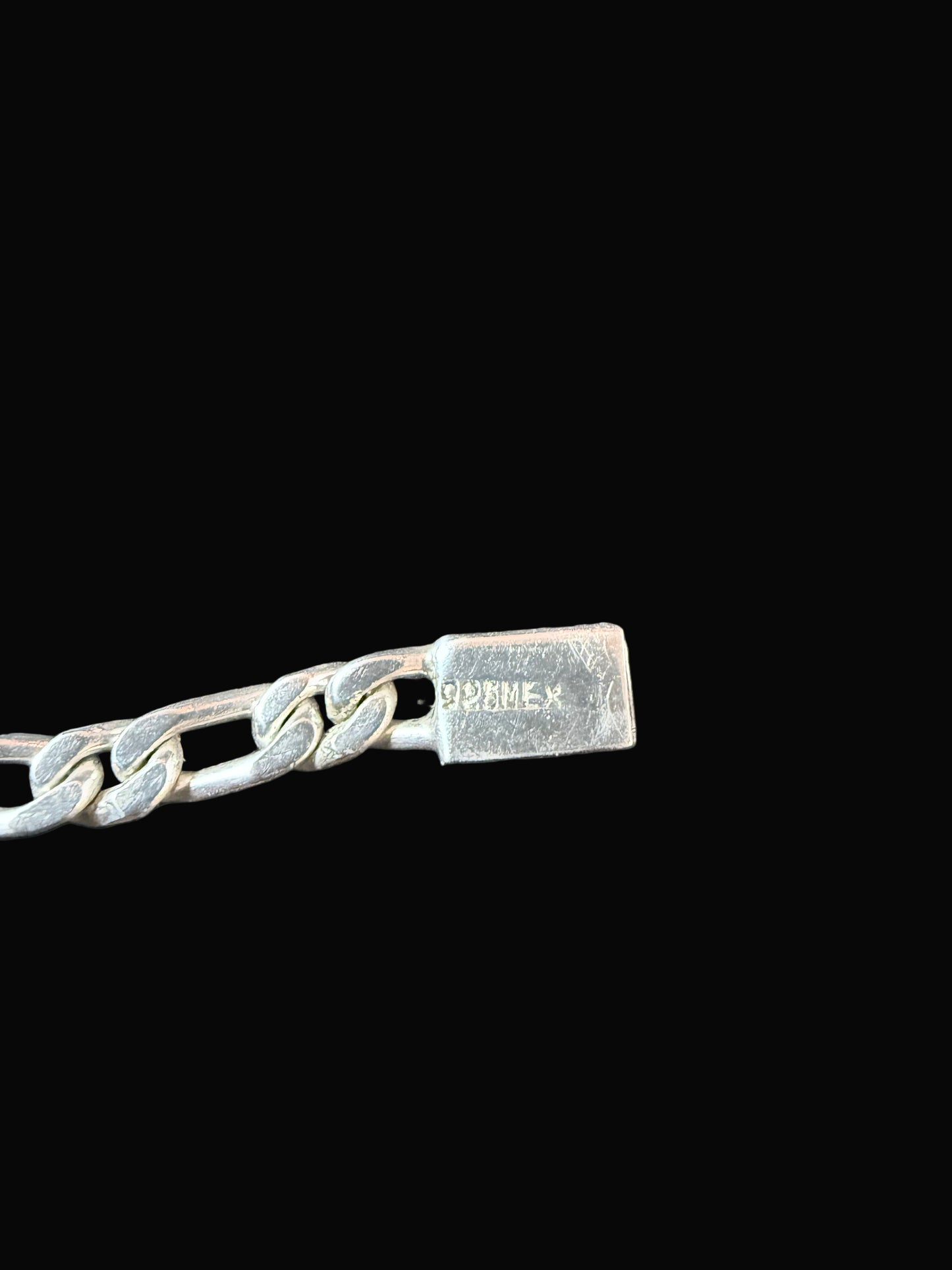 Figaro Lock Box Bracelet