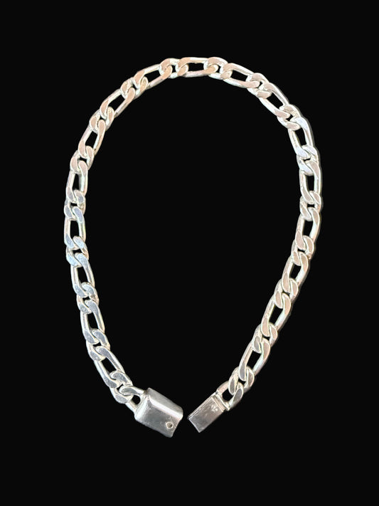 Figaro Lock Box Bracelet